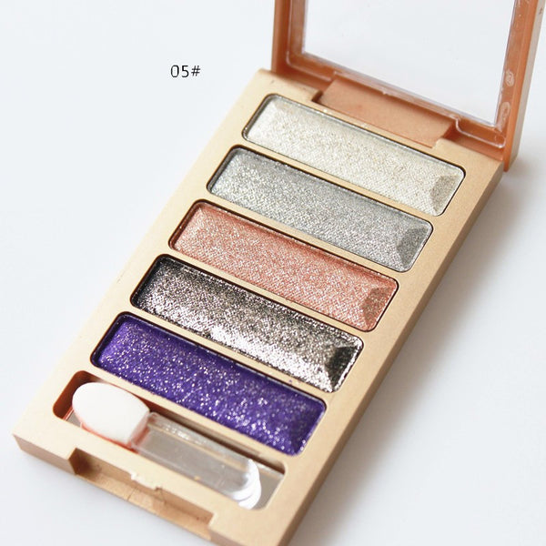 5 Colors Diamond High Quality Pigment Makeup Eyeshadow